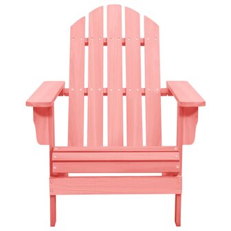 Tuinstoel Adirondack massief vurenhout roze