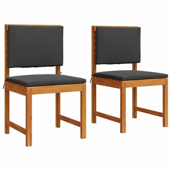 Tuinstoel 2 pcs Bruin 50 x 50 x 91cm Massief acaciahout