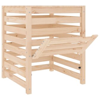 Compostbak 63,5x63,5x77,5 cm massief grenenhout