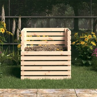 Compostbak 80x80x78 cm massief grenenhout
