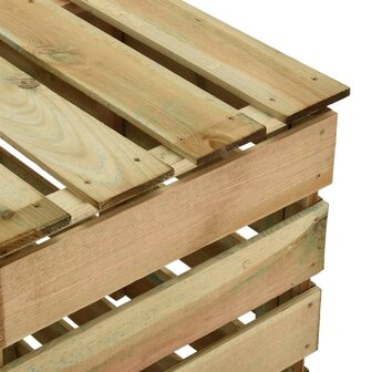 Tuincompostbakken 3 st 80x50x100 cm ge&iuml;mpregneerd grenenhout