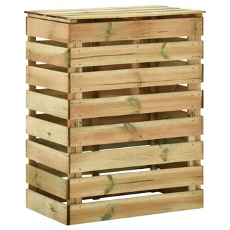 Tuincompostbakken 4 st 80x50x100 cm ge&iuml;mpregneerd grenenhout