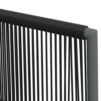 Tuinstoelen 2 st met kussens 54x60,5x83,5 cm poly rattan zwart