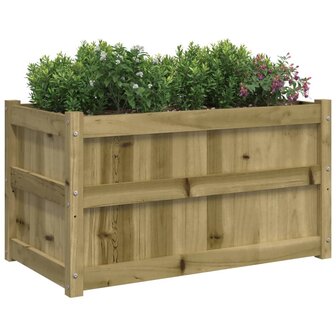 Plantenbakken 2 st cm ge&iuml;mpregneerd hout