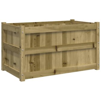 Plantenbakken 2 st cm ge&iuml;mpregneerd hout
