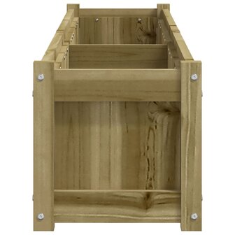 Plantenbak 180x31x31 cm ge&iuml;mpregneerd grenenhout