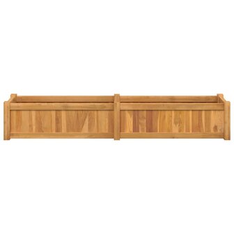 Plantenbak verhoogd 150x30x25 cm massief teakhout
