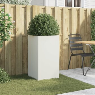 Plantenbak 42x38x75 cm staal wit