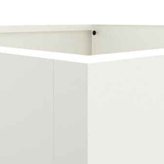 Plantenbak 42x38x75 cm staal wit