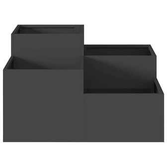 Tuin Bloempot Zwart 80 x 80 x 48 cm Staal