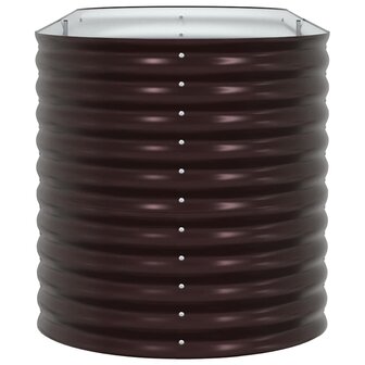Verhoogde plantenbak Bruin 240 x 80 x 81 cm Staal