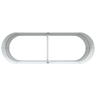 Verhoogde plantenbak Bruin 240 x 80 x 81 cm Staal