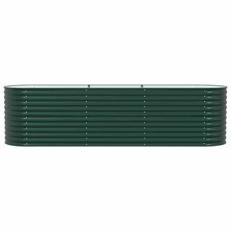 Verhoogde plantenbak Groen 320 x 80 x 81 cm Staal