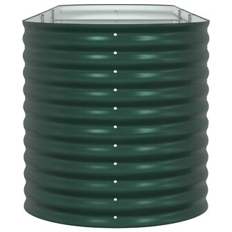 Verhoogde plantenbak Groen 320 x 80 x 81 cm Staal