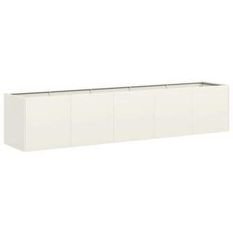 Plantenbak 200x40x40 cm koudgewalst staal wit