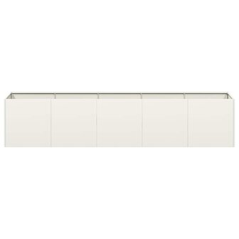 Plantenbak 200x40x40 cm koudgewalst staal wit