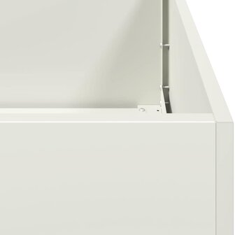 Plantenbak 200x40x40 cm koudgewalst staal wit