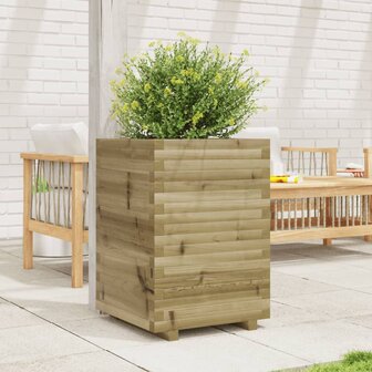 Plantenbak 50x50x72 cm ge&iuml;mpregneerd grenenhout