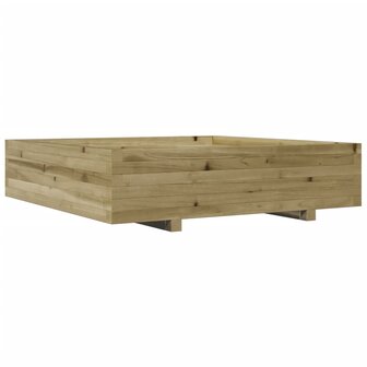 Plantenbak 100x100x26,5 cm ge&iuml;mpregneerd grenenhout