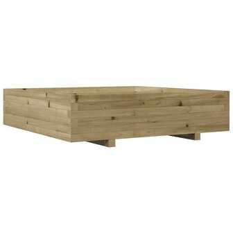Plantenbak 100x100x26,5 cm ge&iuml;mpregneerd grenenhout