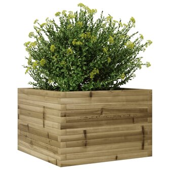 Plantenbak 70x70x45,5 cm ge&iuml;mpregneerd grenenhout