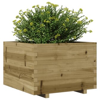 Plantenbak 70x70x49,5 cm ge&iuml;mpregneerd grenenhout