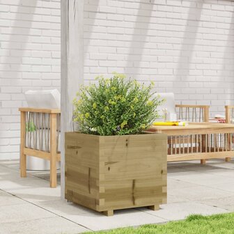 Plantenbak 50x50x49,5 cm ge&iuml;mpregneerd grenenhout