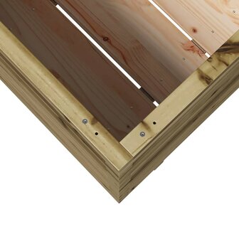 Plantenbak 90x60x72 cm ge&iuml;mpregneerd grenenhout
