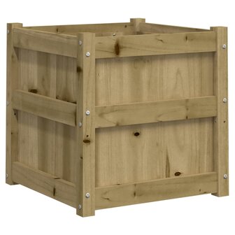 Plantenbak 50x50x50 cm ge&iuml;mpregneerd grenenhout