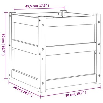 Plantenbak 50x50x50 cm ge&iuml;mpregneerd grenenhout