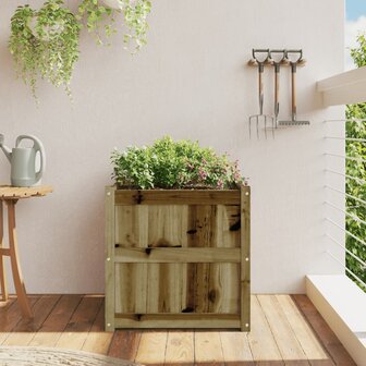 Plantenbak 60x60x60 cm ge&iuml;mpregneerd grenenhout