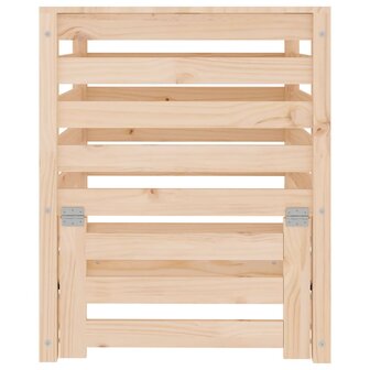 Compostbak 63,5x63,5x77,5 cm massief grenenhout
