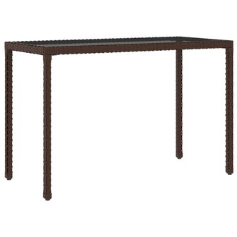 6-delige Tuinset met kussens poly rattan bruin