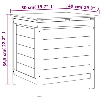Tuinbox 50x49x56,5 cm massief vurenhout