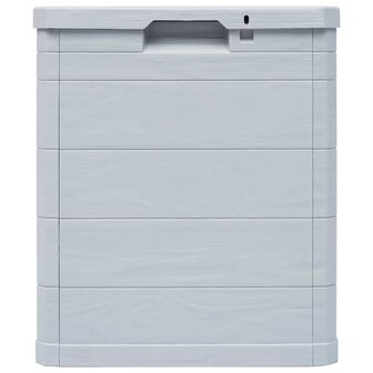 Opbergbox voor in de tuin 90 L lichtgrijs