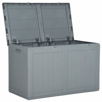 Tuinbox 180 L PP houtlook grijs