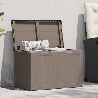 Tuinbox 180 L PP houtlook bruin