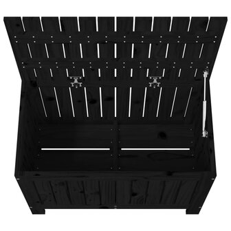 Tuinbox 76x42,5x54 cm massief grenenhout zwart