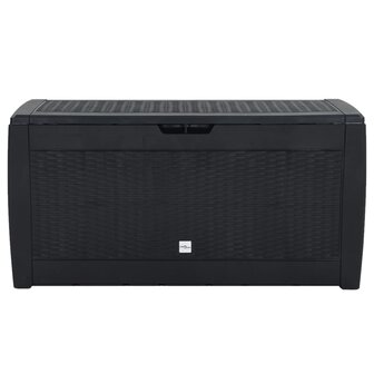 Tuinbox 119x48x60 cm polypropeen antracietkleurig