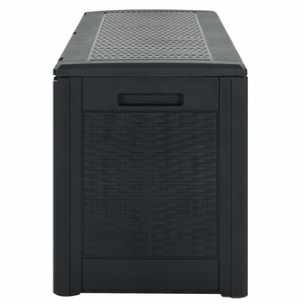 Tuinbox 119x48x60 cm polypropeen antracietkleurig