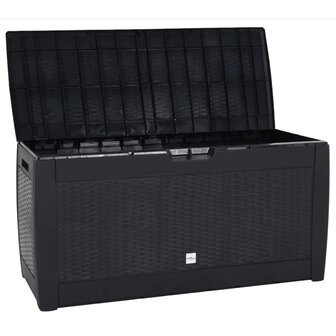Tuinbox 119x48x60 cm polypropeen antracietkleurig