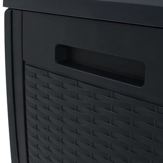 Tuinbox 119x48x60 cm polypropeen antracietkleurig