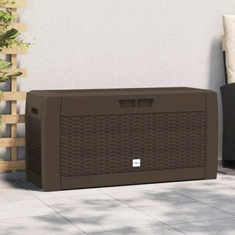 Tuinbox 119x48x60 cm polypropeen bruin