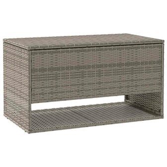 Opbergbox voor buiten 100x55x55,5 cm poly rattan grijs