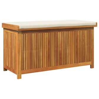 Opbergbox voor buiten 113x50x60,5 cm massief acaciahout