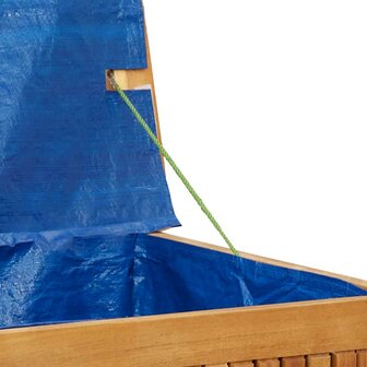 Kussenbox voor buiten 90x50x60,5 cm massief acaciahout