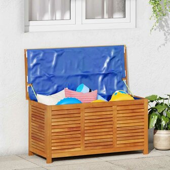 Tuinbox met jaloezie&euml;n 113x50x56 cm massief acaciahout