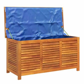 Tuinbox met jaloezie&euml;n 113x50x56 cm massief acaciahout