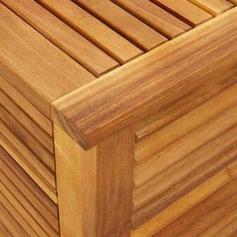 Tuinbox met jaloezie&euml;n 113x50x56 cm massief acaciahout