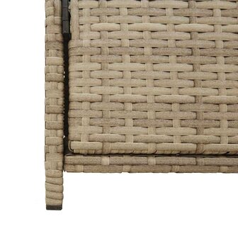 Tuinkast 83x45x76 cm poly rattan beige